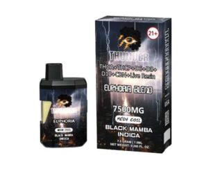 Black Mamba Thunder Live Resin Euphoria Blend Disposable 7.5g