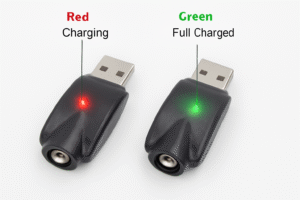 510 Thread Chargers: red for charging, green for full. 