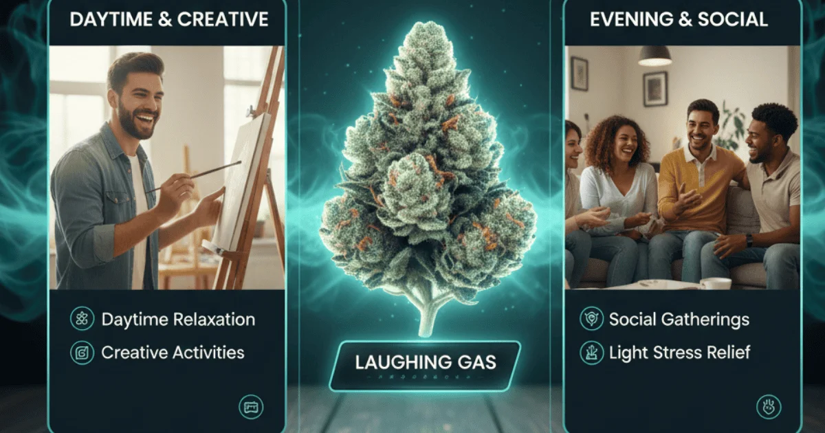 best utilizatition time of lauging gas