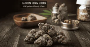 Review of the Rainbow runtz cannabis strain, highlighting its effects, flavor profile, and overall user experience.