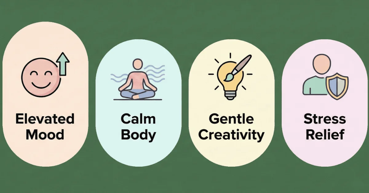 Image of rainbow runtz strain illustrating effects of 69 strain.