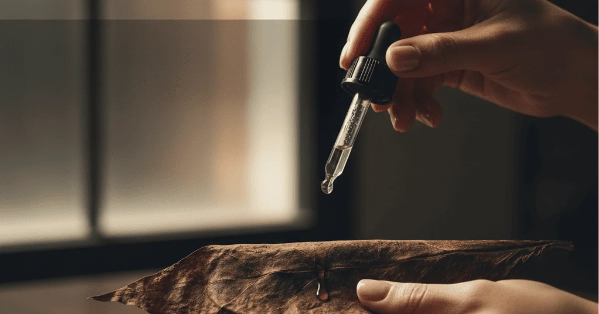 showing the moistening process of rolling wrap.