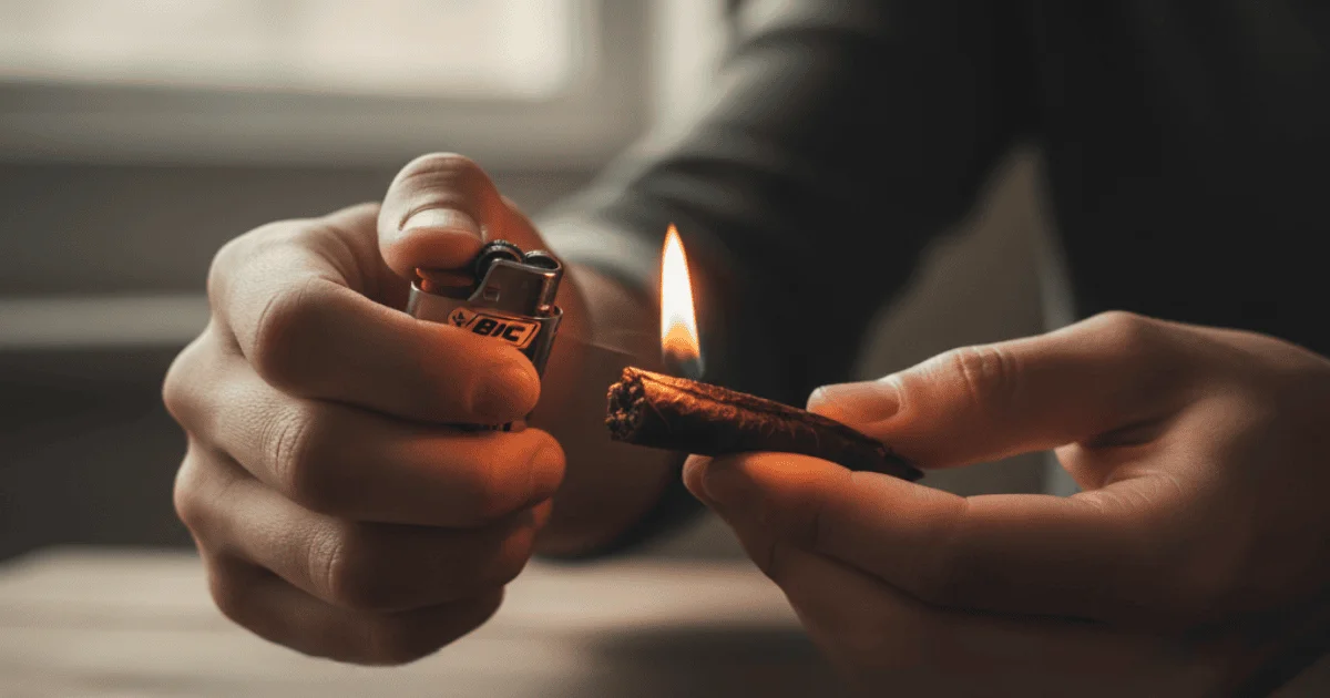 smoothed and perfectly closed blunt is ready. 