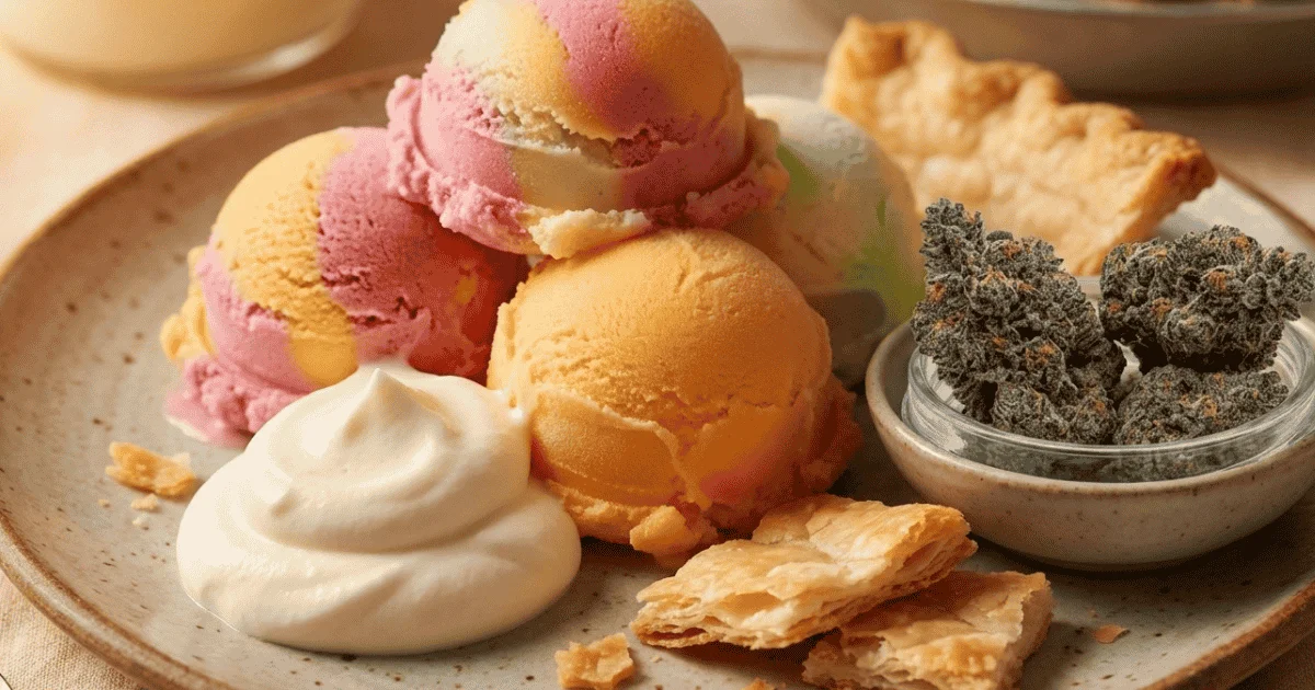 expaining sherb cream pie strain flavour