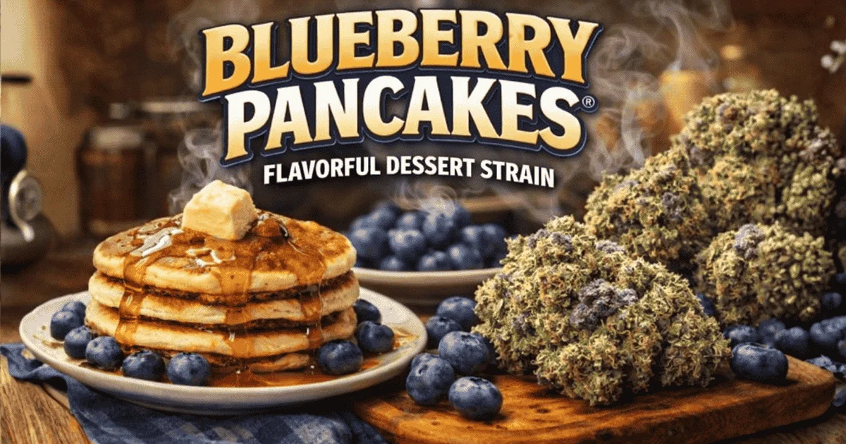 flavourful deset strain- blueberry pancake cannabis