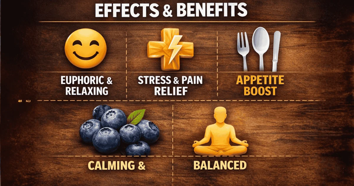 effects and benefits of blueberry pancake weed