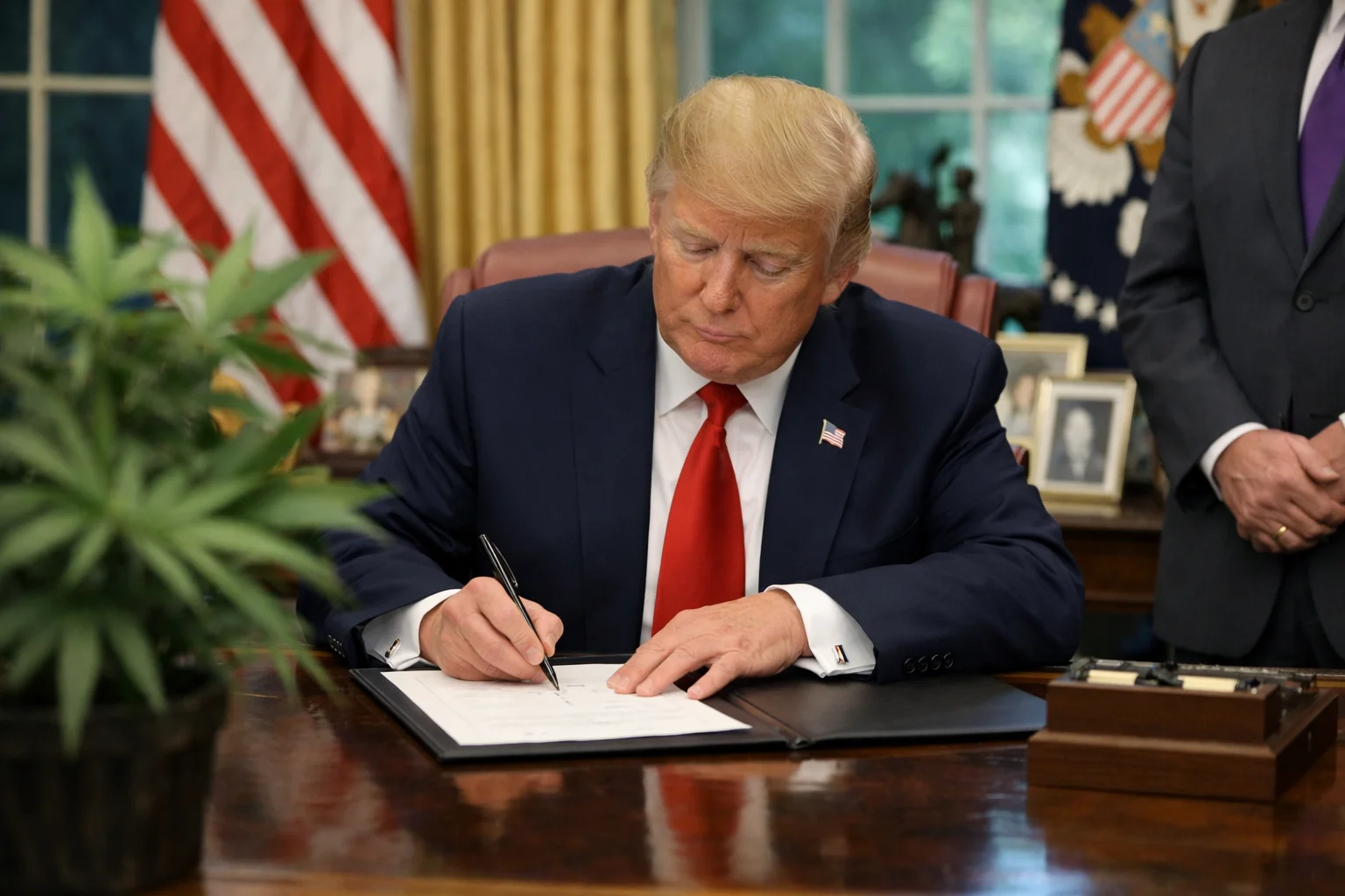 trump signs bill- recreational marijuana