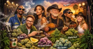 celebrity favorite cannabis strains - Jolly Green Life